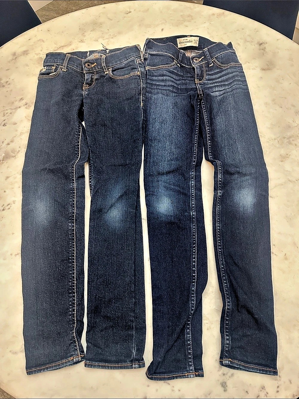 Abercrombie Kids Skinny Jeans Girls 10 Slim Blue 4-Pair Lot